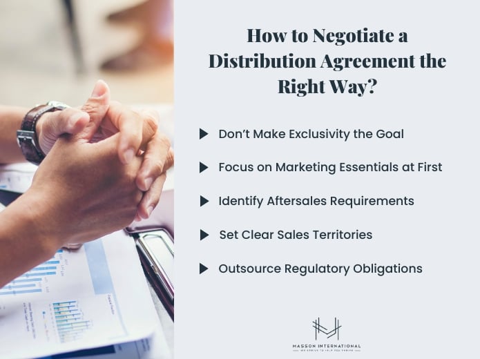 negociate distribution agreement